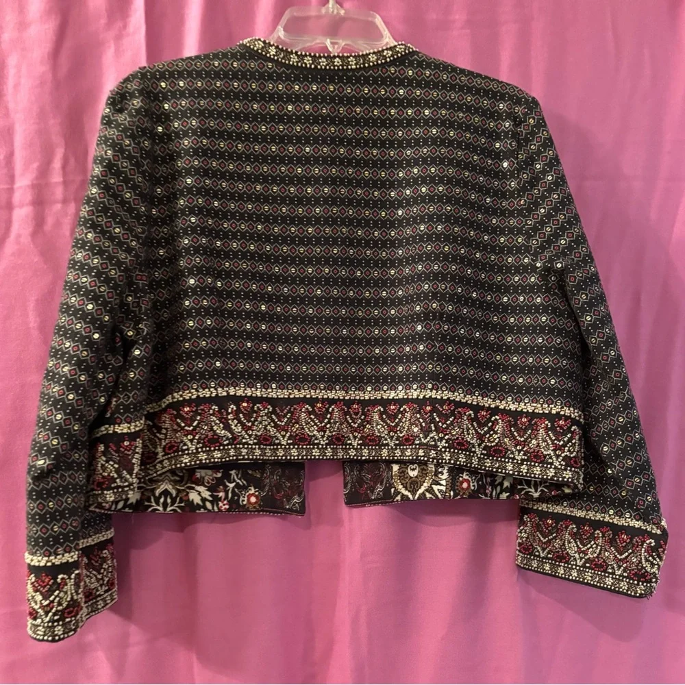 Soft Surroundings beaded gorgeous bolero jacket size XL - Picture 2 of 10